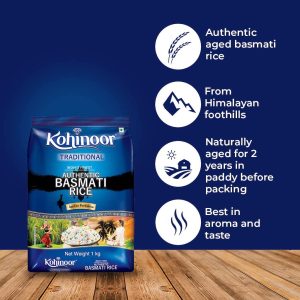 Gạo Ấn Độ Basmati Kohinoor Extra Long 1kg